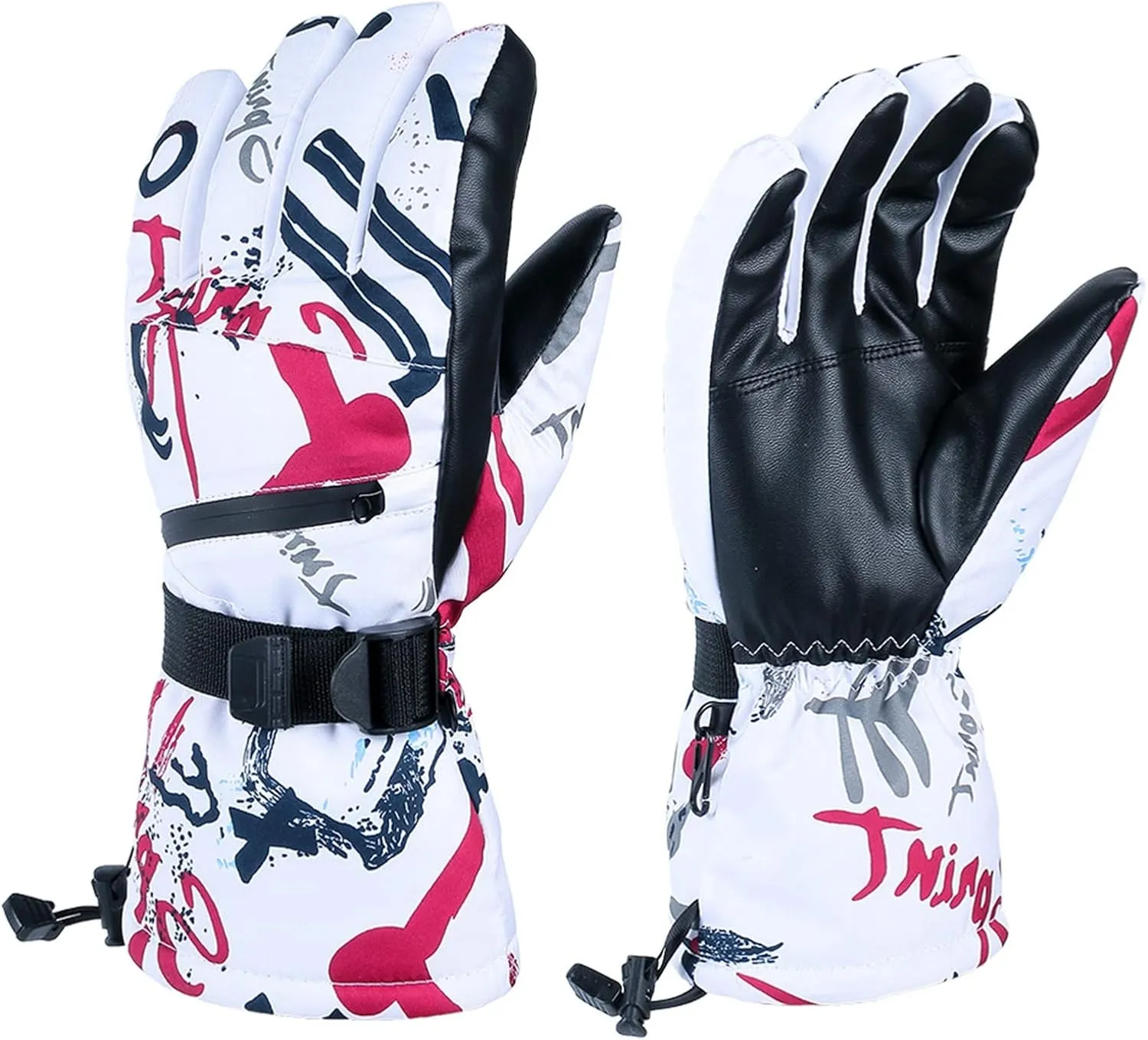 Winter Gloves Touchscreen Gloves for Cold Weather Men Women Cycling Running Working Driving Hiking Fishing (Pink, One Size)