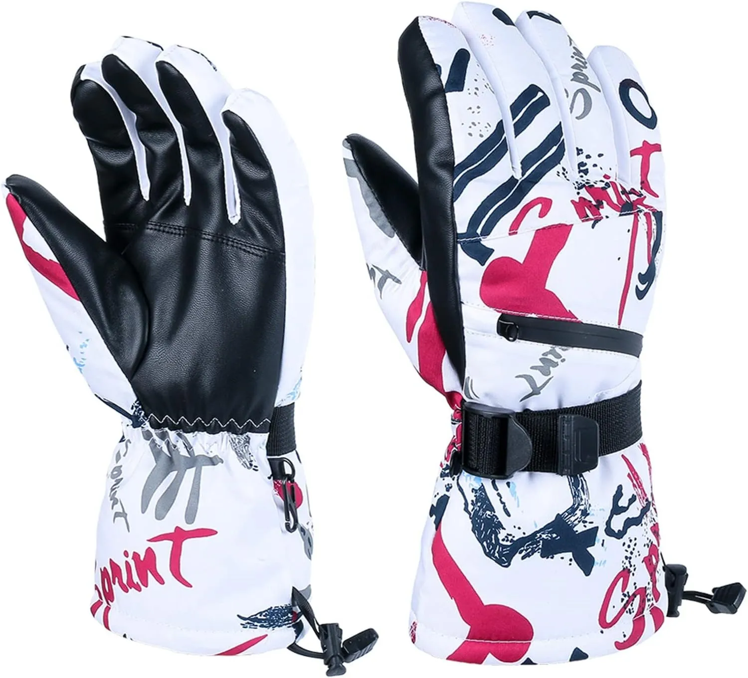 Winter Gloves Touchscreen Gloves for Cold Weather Men Women Cycling Running Working Driving Hiking Fishing (Pink, One Size)