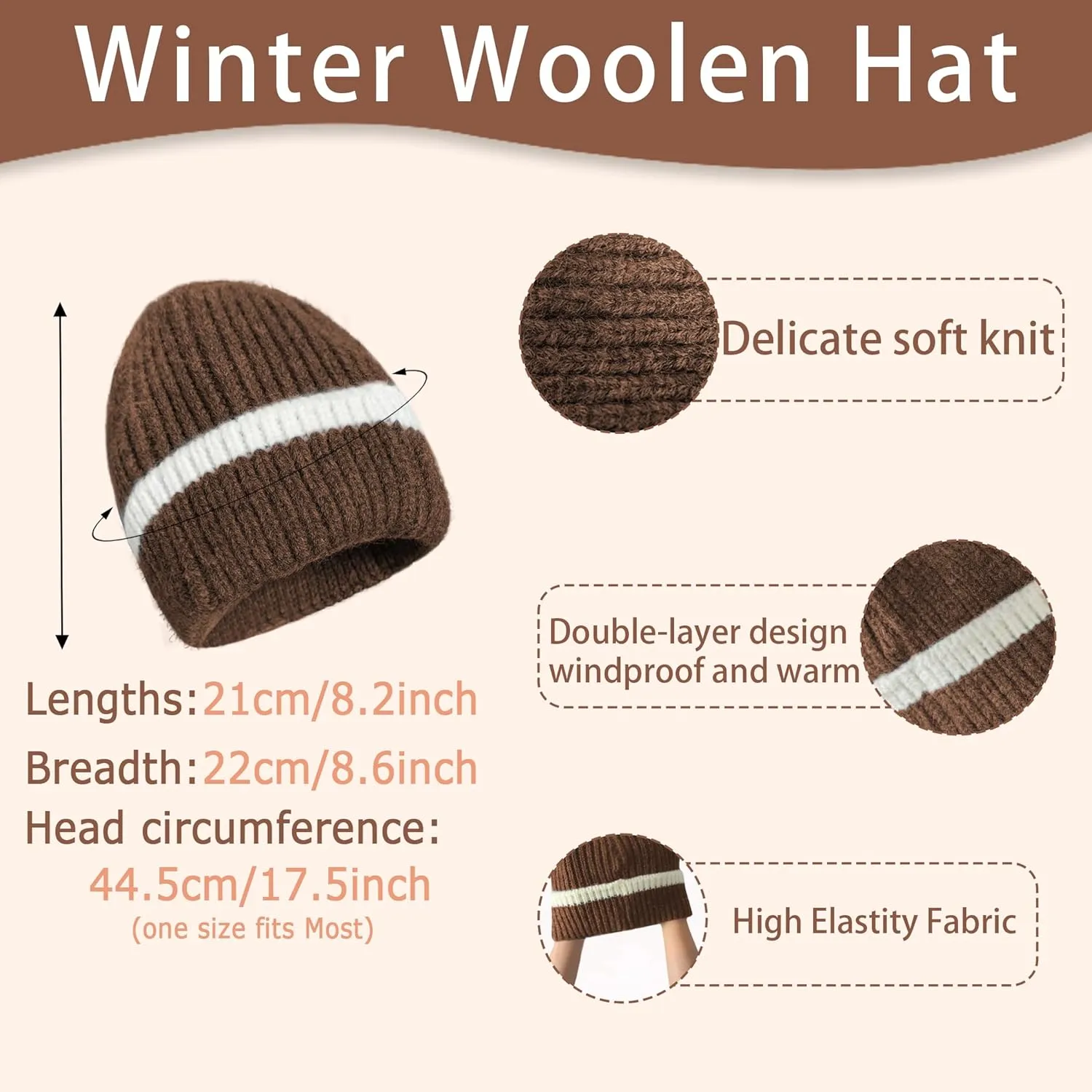 Winter Hat Scarf Gloves Set for Women Men, Warm Fleece Beanie Touchscreen Glove Thermal Scarves for Cold Weather U-SY-L1