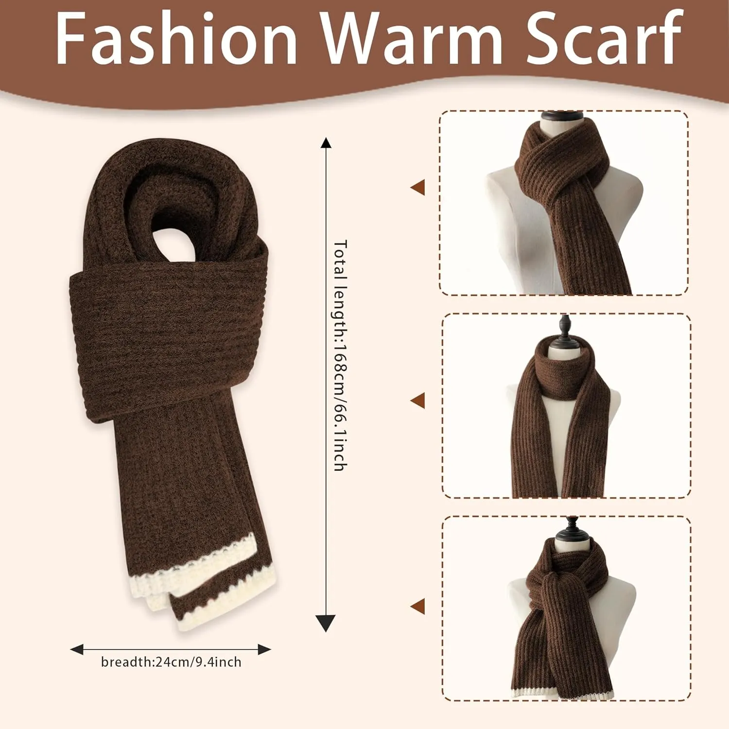 Winter Hat Scarf Gloves Set for Women Men, Warm Fleece Beanie Touchscreen Glove Thermal Scarves for Cold Weather U-SY-L1